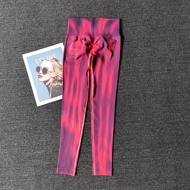 Legging Tie Tye Yoga 3D Red