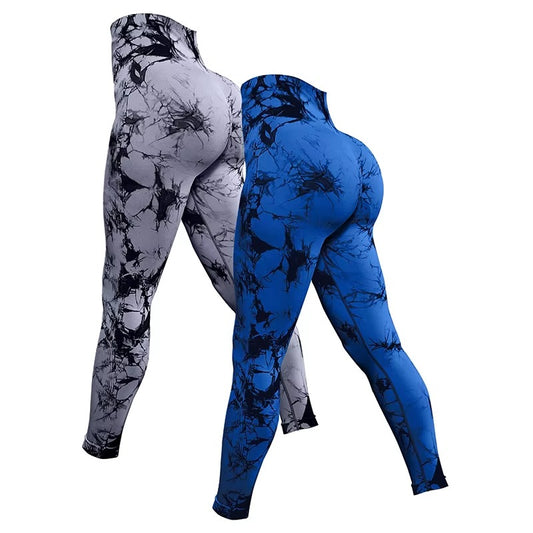 Legging Tie Dye  2 pieces Grey And Blue